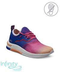 Cherokee Infinity Dart Lava Ombre Women's Lace up Nursing Sneakers
