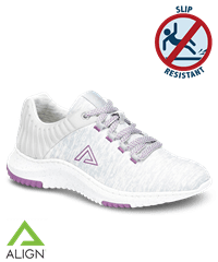 Nurse Mates Align Lt Grey/ Grey Elin Women's Lace Up Athletic Nursing Shoes