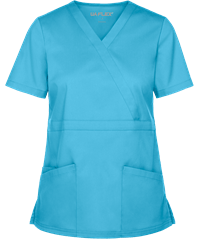UA Flex2 Women's 3-Pocket Mock Wrap STRETCH Scrub Top