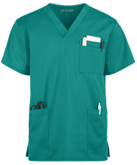 UA Flex2 Unisex 4-Pocket V-Neck STRETCH Scrub Top