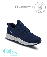 Cherokee Infinity Women's Navy Flecked Fly Lace Up Nursing Sneakers