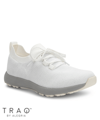 TRAQ by Alegria Zesty White FROLIQ Lace Up Women's Athletic Nursing Shoes