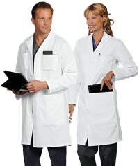 Fashion Seal Unisex 6-Pocket Consultant Scrub Lab Coat