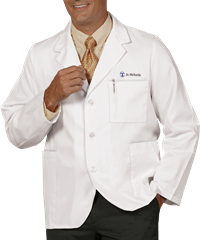 Fashion Seal Unisex 5-Pocket Consultant Scrub Lab Coat