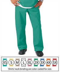 Fashion Seal Unisex 1-Pocket 100% Cotton Reversible Scrub Pants