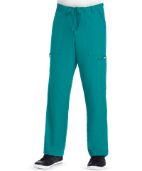Grey's Anatomy Men's 6-Pocket Utility Drawstring Scrub Pants