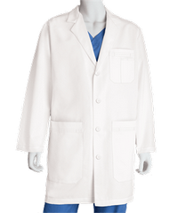 Grey's Anatomy Men's 5-Pocket Collared Neckline Scrub Lab Coat