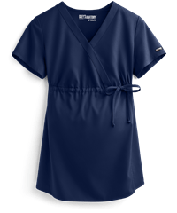 Style # GA094: INDIGGrey's Anatomy Women's 2-Pocket Maternity Mock Wrap Scrub Top