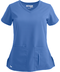 Grey's Anatomy Active Women's 4-Pocket Modern Fit Crossover V-Neck Scrub Top   
