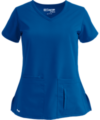 Style # GA41423: ROYALGrey's Anatomy Active Women's 4-Pocket Modern Fit Crossover V-Neck Scrub Top   