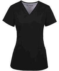 Style # GA41452: BLACKGrey's Anatomy Marquis Women's 3-Pocket V-Neck Scrub Top