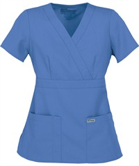 Style # GA4153: CEILGrey's Anatomy Women's 3-Pocket Modern Fit Mock Wrap Scrub Top