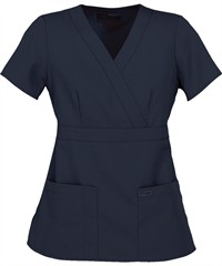 Style # GA4153: STEELGrey's Anatomy Women's 3-Pocket Modern Fit Mock Wrap Scrub Top