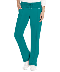 Grey's Anatomy Active Women's 4-Pocket Modern Fit Knit Waist Tie Scrub Pants