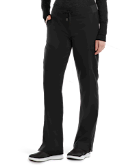 Style # GA4277: BLACKGrey's Anatomy Women's 6-Pocket Straight Leg Cargo Scrub Pants