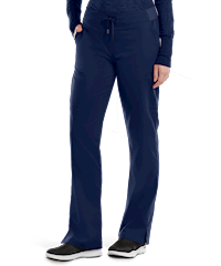 Style # GA4277: INDIGGrey's Anatomy Women's 6-Pocket Straight Leg Cargo Scrub Pants