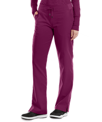 Style # GA4277: WINEGrey's Anatomy Women's 6-Pocket Straight Leg Cargo Scrub Pants