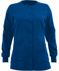 Style # GA4450: ROYALGrey's Anatomy Women's 4-Pocket Round Neck Warm-Up Scrub Jacket 