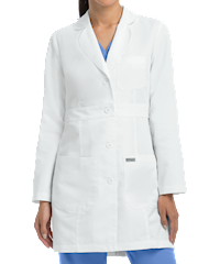 Grey's Anatomy Women's 3-Pocket Belted Scrub Lab Coat
