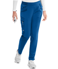 Grey's Anatomy Impact Moto Women's 6-Pocket STRETCH Flat Front Pintuck Cargo Scrub Pants
