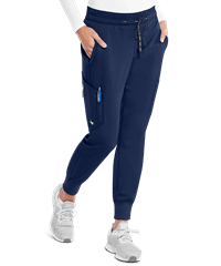 Grey's Anatomy Kira Women's 5-Pocket Modern Fit Double Cargo Knit Cuff Jogger Scrub Pants