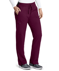 Style # GRS500: WINEGrey's Anatomy Spandex STRETCH Kim Women's 3-Pocket Cargo Scrub Pants