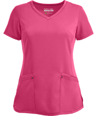 Style # HE2245: SHPINHealing Hands Purple Label Juliet Women's 2-Pocket Princess Seam STRETCH Scrub Top