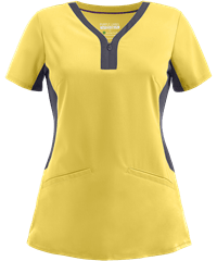 Style # HE2270: CAPEWHealing Hands Purple Label Jessi Women's 3-Pocket Y-Neck STRETCH Scrub Top 