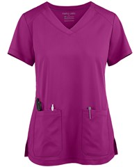 Healing Hands Purple Label Jill Women's 3-Pocket V-Neck STRETCH Scrub Top 