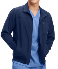 Healing Hands Purple Label Jonathan Men's 6-Pocket Bomber STRETCH Scrub Jacket