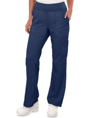 Style # HE9133: NAVYHealing Hands Purple Label Tori Women's 5-Pocket Yoga STRETCH Scrub Pants