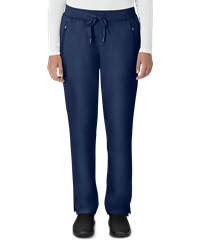 Style # HE9141: NAVYHealing Hands Purple Label Women's 6-Pocket Convertible Drawstring Cargo Yoga STRETCH Scrub Pants