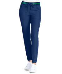 heartsoul Break On Through Limited Edition Women's 4-Pocket Rib Knit Waist Jogger Scrub Pants