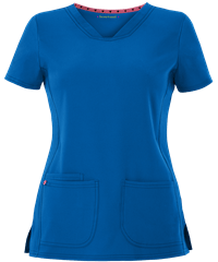 Style # HL20710: ROYALheartsoul Break On Through Women's 3-Pocket Pitter-Pat V-Neck Scrub Top