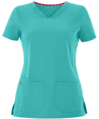 Style # HL20710: TURQUheartsoul Break On Through Women's 3-Pocket Pitter-Pat V-Neck Scrub Top