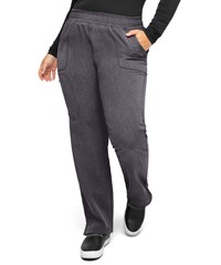 heartsoul Break On Through Women's 5-Pocket Mid-Rise Straight Leg Pull On Cargo Scrub Pant
