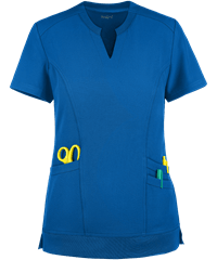 heartsoul Break On Through Women's 3-Pocket Split Neck Scrub Top