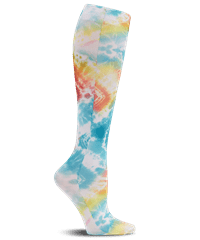 heartsoul Dimensional Tie Dye Soul Women's 8- 15 mmHg Support Compression Socks