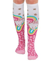heartsoul Hello Rainbow Women's 8-15 mmHg Light Compression Socks 