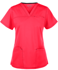 Happy Scrubs Cloud Nine Women's 4-Pocket V-Neck Scrub Top