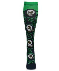 Cherokee Tooniforms Disney Pixar I Believe in Monsters Women's 8-15 mmHg Support Comfort Socks