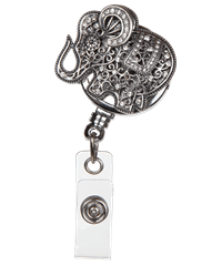 Bonitas ID Avenue Boojee Elephant Beads Retractable ID Badge Holder