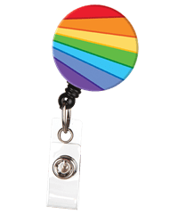 Bonitas ID Avenue Rainbow Ripple Retractable Badge Reel