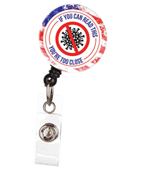 Bonitas ID Avenue You're Too Close Retractable Badge Reel