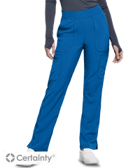 Style # IN065: ROYALCherokee Infinity Women's 6-Pocket Rib Knit Waistband Cargo Scrub Pants