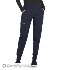 Style # IN110: NAVYCherokee Infinity Women's 5-Pocket STRETCH Tapered Jogger Cargo Scrub Pants