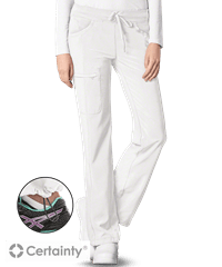Style # IN1123: WHITECherokee Infinity Women's 4-Pocket Drawstring STRETCH Scrub Pants
