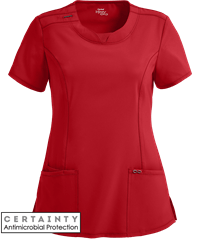 Style # IN2624: REDCherokee Infinity Women's 3-Pocket Round Neck STRETCH Scrub Top