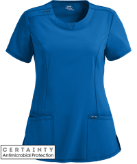 Style # IN2624: ROYALCherokee Infinity Women's 3-Pocket Round Neck STRETCH Scrub Top