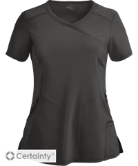 Style # IN2625: PEWTECherokee Infinity Women's 4-Pocket Mock Wrap Scrub Top
